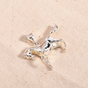Large Sterling 925 Horse Pendant